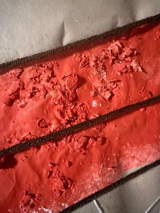 Lámina papel kraft figura relieve texturas. 30x24