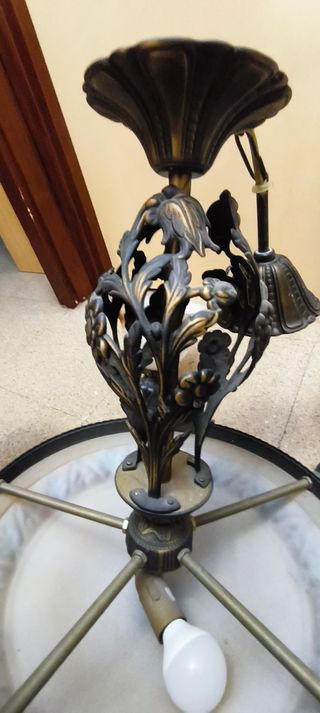 Lámpara de techo clásica vintage 5 brazos