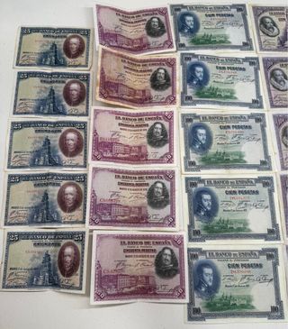 Lote de Billetes Pesetas Españolas