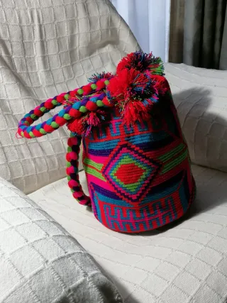 Bolso Wayuu Colombiano Multicolor