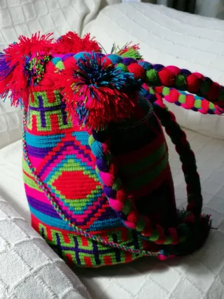 Bolso Wayuu Colombiano Multicolor