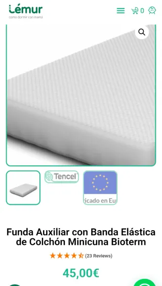 Colchón Minicuna Lemur Volana 50x83