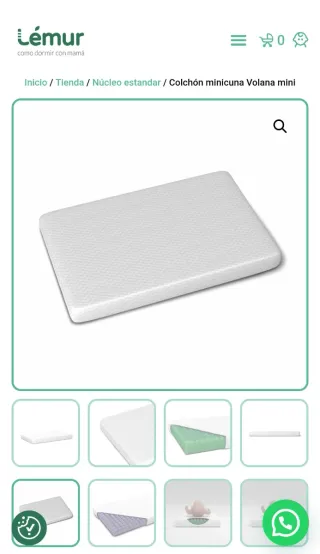 Colchón Minicuna Lemur Volana 50x83