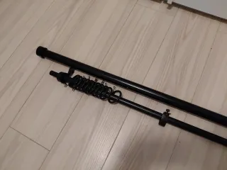 Conjunto Barra Cortina Ikea Negra