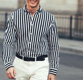 Camisa Tommy Hilfiger Rayas Talla M