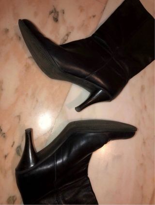Botas de piel negras talla 41