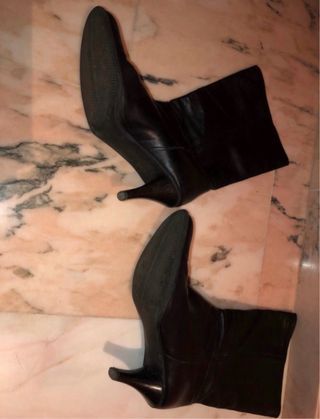 Botas de piel negras talla 41