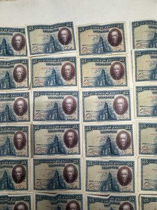 Lote 30 Billetes 25 Pesetas Banco de España 1928