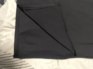 Vestido negro tirantes anchos largo, talla 13 años