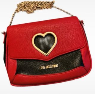 Bolso Love Moschino Corazón Rojo/Negro