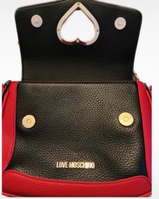 Bolso Love Moschino Corazón Rojo/Negro