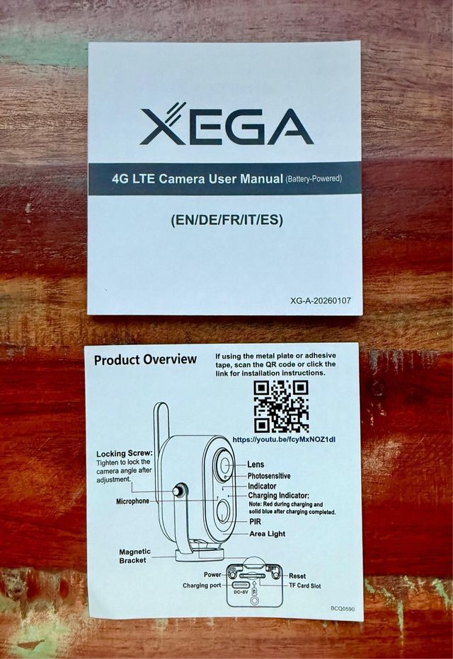 Xega XG-31 Cámara 4G LTE 2K Magnética IP65 SIM