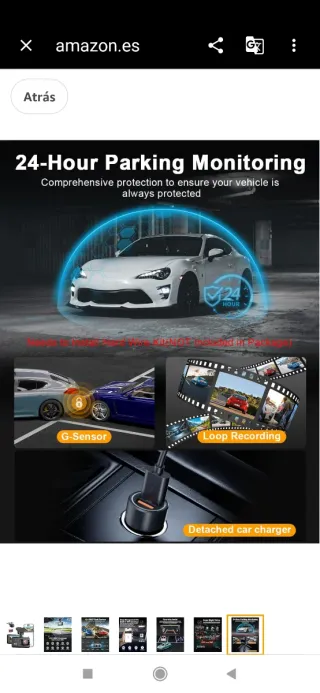 Duskan 4K Ultra HD Dashcam con WiFi