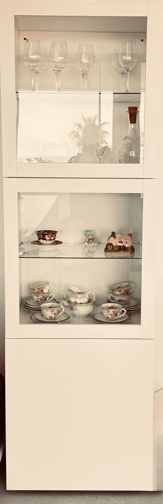 Vitrina cristal blanca