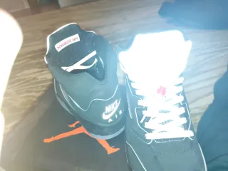 Jordan 5 Black Metallic Worn a few times.