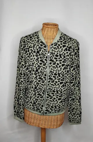 Chaqueta Bomber Estampado Animal Print
