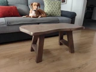 Mesa de centro de madera rústica