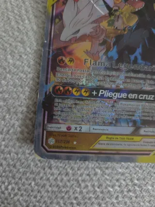 Reshiram y Zekrom GX TAG TEAM 270 HP