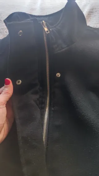 Chaqueta de paño negra