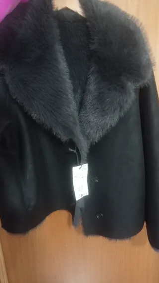 Chaqueta doble faz negra y gris