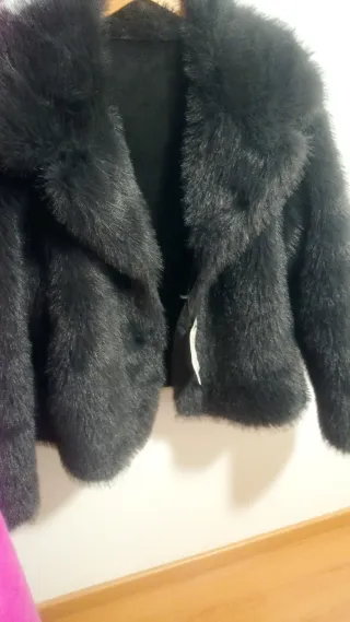 Chaqueta doble faz negra y gris