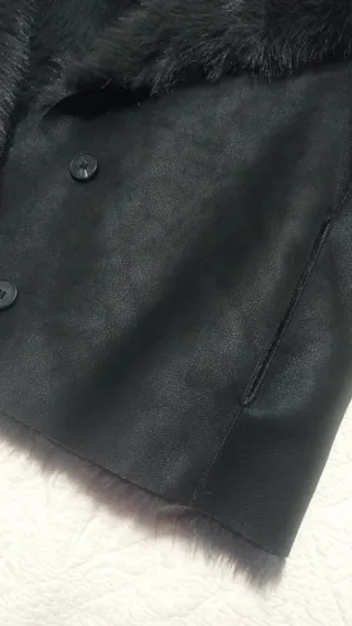 Chaqueta doble faz negra y gris