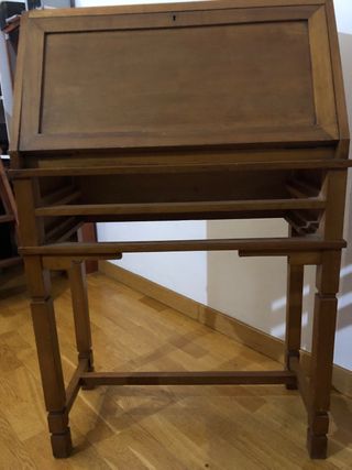 Escritorio secreter madera estilo Mid Century