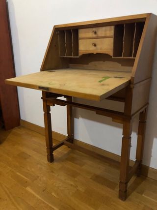 Escritorio secreter madera estilo Mid Century