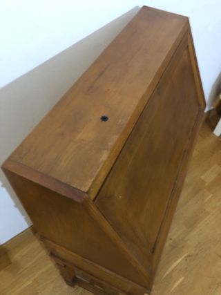 Escritorio secreter madera estilo Mid Century