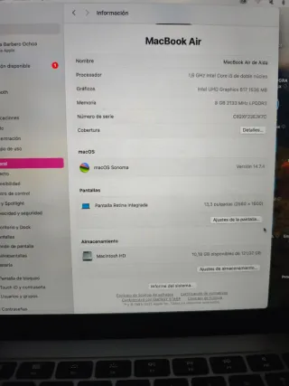 MacBook Air 2019 Plata