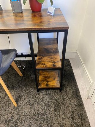 Escritorio Industrial Madera y Metal