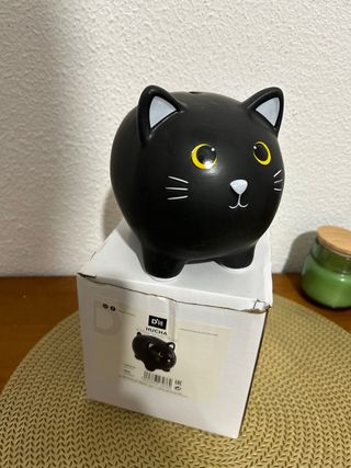 D'casa Porta-moedas Gato Preto Cerâmica