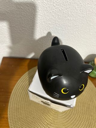 D'casa Porta-moedas Gato Preto Cerâmica