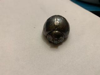 Statuetta coccinella vintage in argento