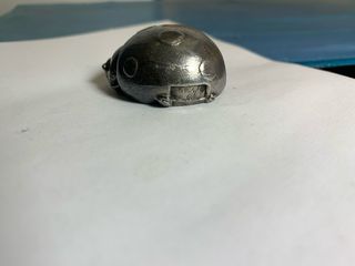 Statuetta coccinella vintage in argento