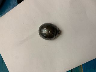 Statuetta coccinella vintage in argento