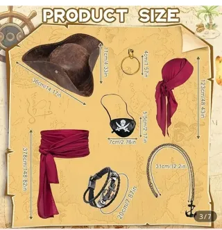 Disfraz Pirata Mujer Talla Única