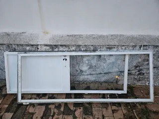 Puerta aluminio con cristal