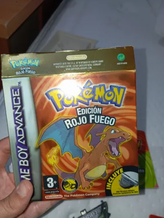 Pokémon Rojo Fuego GBA Pal Esp + Accesorio