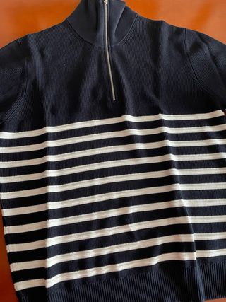 Jersey Massimo Dutti rayas cuello mock