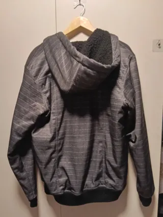 Abrigo Billabong gris con capucha