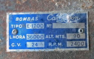 Motobomba de riego Campeon 24 cv.