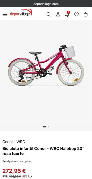 Bicicleta niña 20” Conor