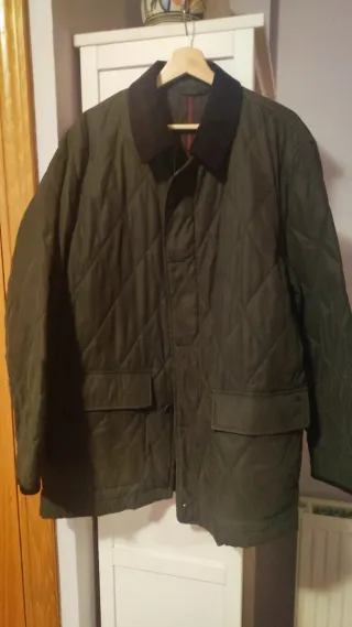 Abrigo acolchado verde