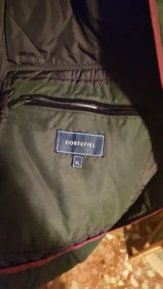 Abrigo acolchado verde