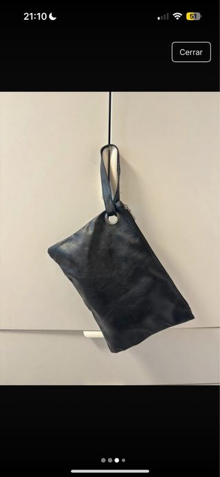 Bolso de mano negro mujer