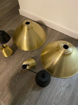 Lámparas colgantes IKEA FOTO doradas