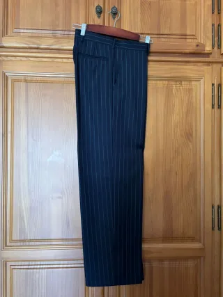 Traje de chaqueta rayas azul