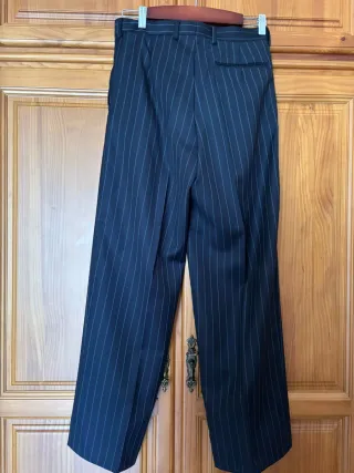 Traje de chaqueta rayas azul