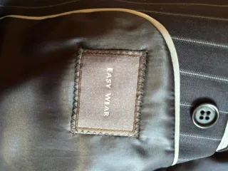 Traje de chaqueta rayas azul